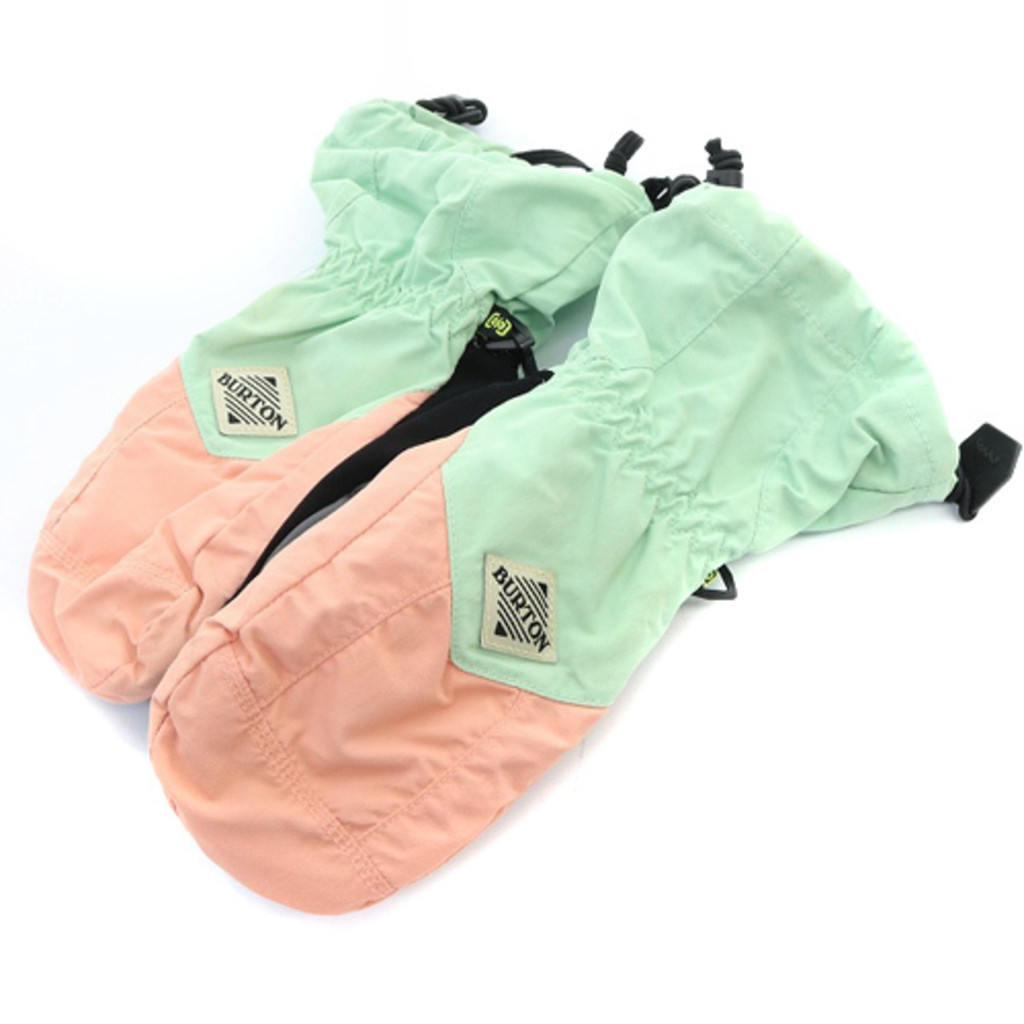 BURTON grove PINK手套按顏色 粉色 黃綠色 棉花 日本直送 二手