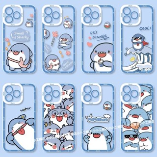 可愛鯊魚透明防摔手機殼 Vivo Y72 Y50 Y17 Y19 Y20 Y21 Y16 Y02S V21 V17 S1