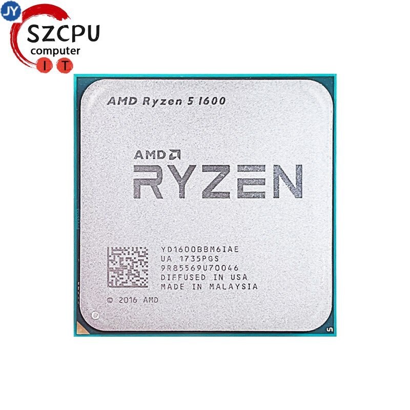 Amd銳龍5 1600 R5 1600 3.2GHz Zen 0.014 六核12螺紋65W CPU處理器 yd1600