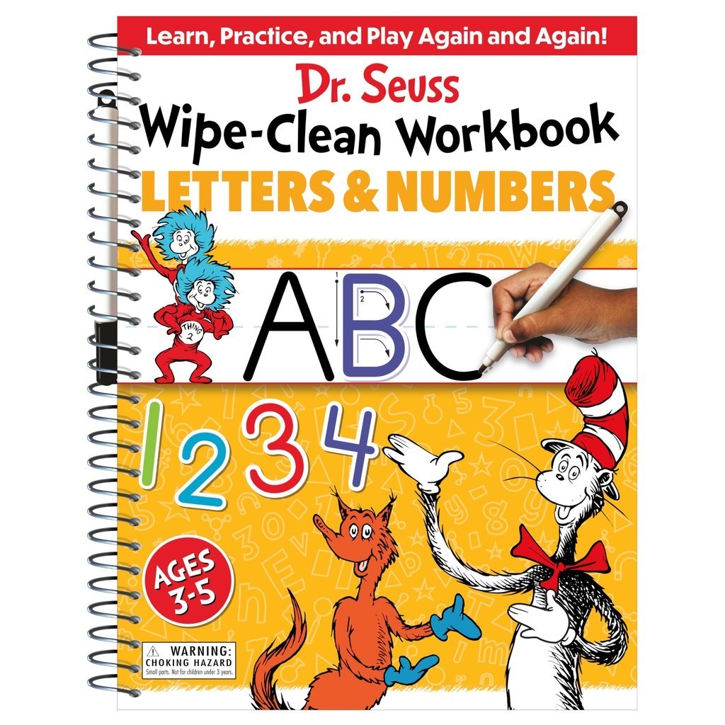 Dr. Seuss Wipe-Clean Workbook: Letters and Numbers: Activity Workbook for Ages 3-5/Dr Seuss【三民網路書店】