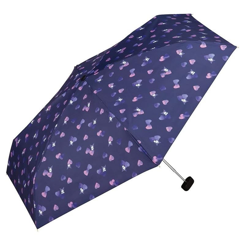 Wpc. 太阳伞 三丽鸥人物遮阳心迷你海军蓝折叠伞 50 厘米，女士，遮阳，遮雨，UV-切割 100% Cinnamor