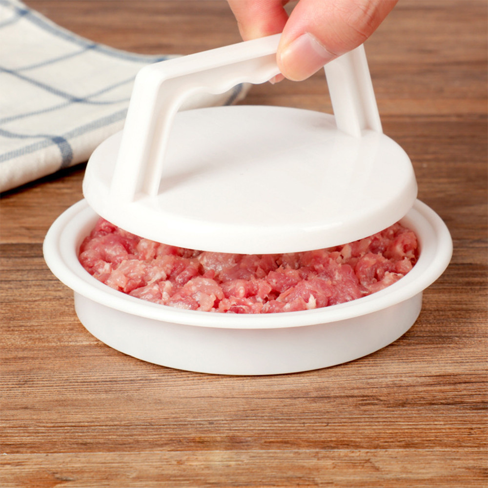 塑料漢堡肉壓肉機肉餅壓機手動圓形壓肉機模型牛肉餅米麵團餡餅diy神器