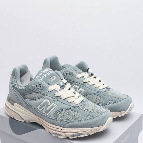 紐巴倫 Newbaron newbaron New Balance 993美工百搭灰綠復古跑鞋-NB12