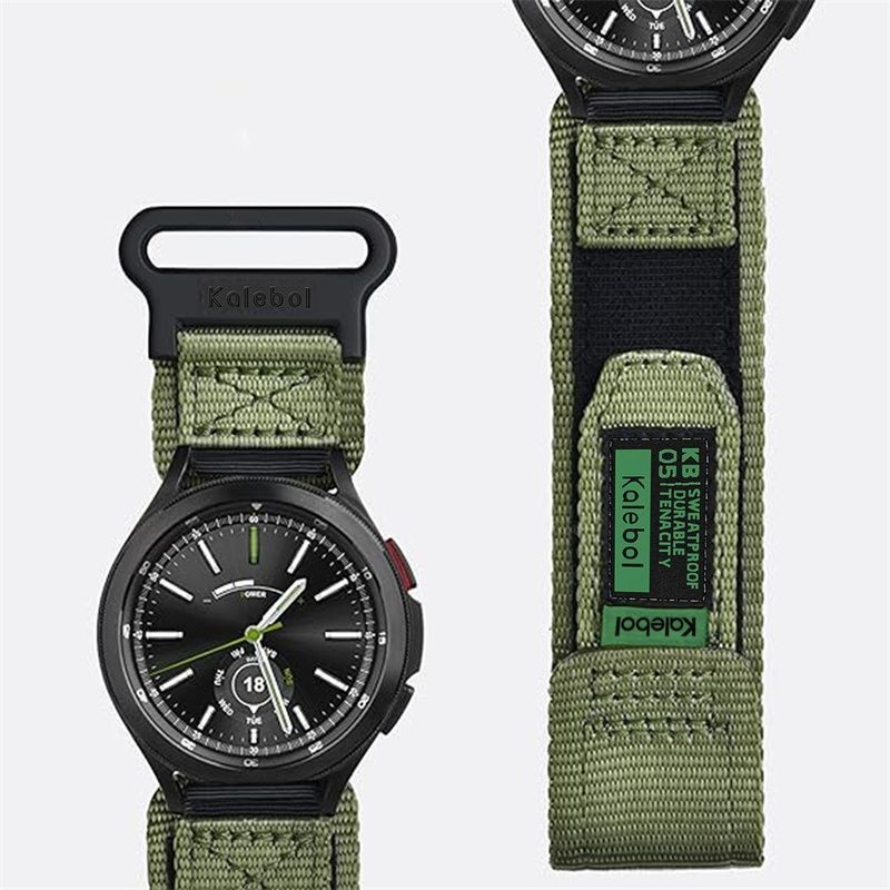 帆布尼龍魔術貼 適用 華為 Watch 4 Pro 錶帶 GT2/GT3pro gt4 透氣腕帶 watch3 替換錶帶