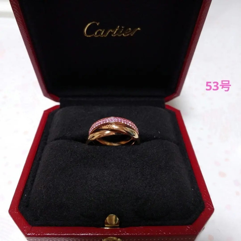 Cartier 卡地亞 戒指 Trinity系列 粉紅色 mercari 日本直送 二手