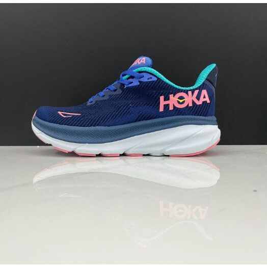 原裝 HOKA ONE ONE Clifton 9 減震男女鞋綠色深藍色白色跑步鞋尺碼 36-45