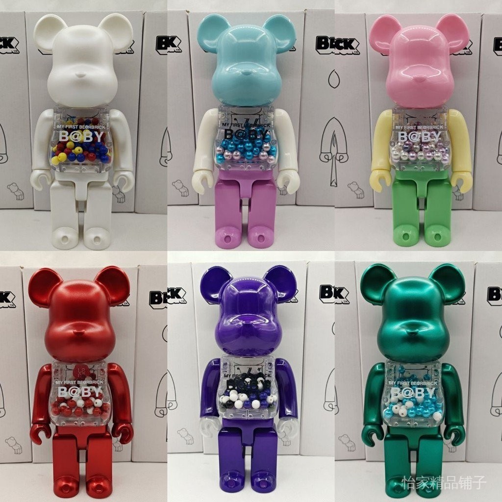 現貨速發🏆      泡泡瑪特 Bearbrick400%暴力熊不二家牛奶妹可愛便宜手辦模型新款POP MART擺件潮玩