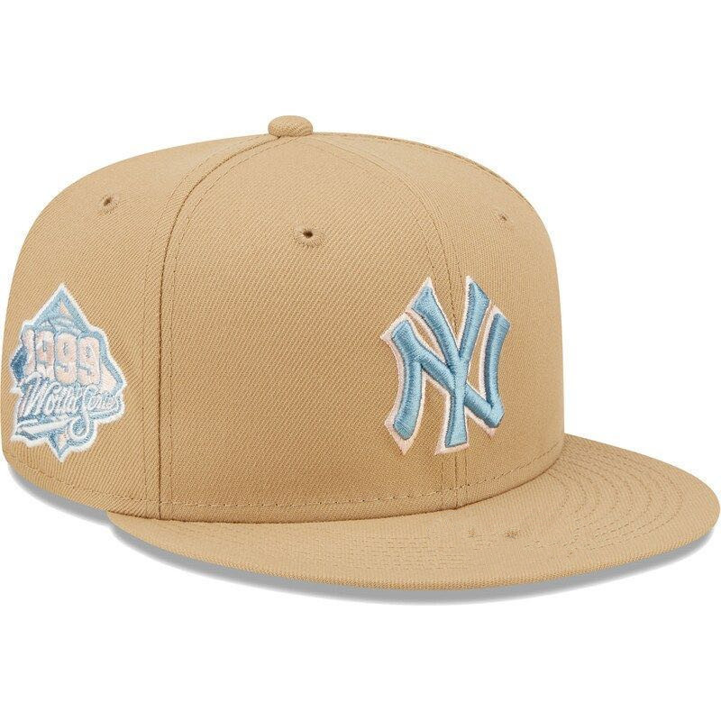 MLB 美國職業棒球大聯盟紐約洋基隊男士棒球帽戶外運動平底夏季休閒透氣紐約嘻哈邊帽