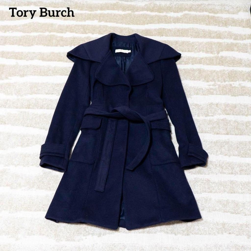 二手 - 美國 Tory Burch 藍色羊毛大衣 2