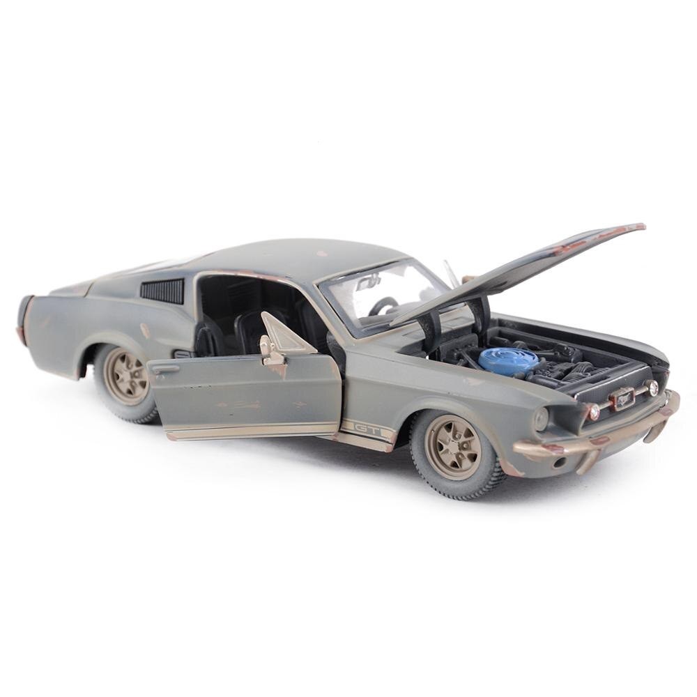 Maisto 1:24 1967 Ford Mustang GT 復古跑車靜態壓鑄車輛收藏模型汽車玩具 OT5T