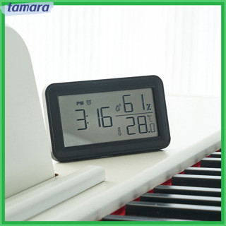 Bhn 數字鬧鐘液晶大屏幕時間日期顯示溫度濕度監測台鐘