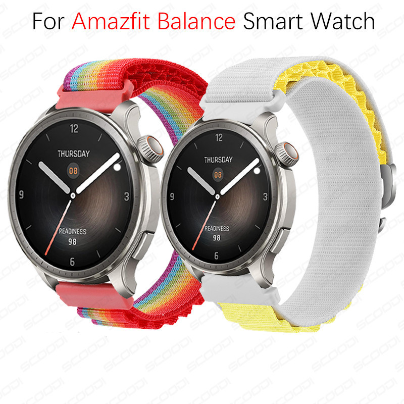 用於 Amazfit Balance 錶帶手鍊的 Alpine loop 尼龍錶帶