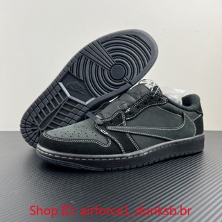 耐吉 Nike Nike Air Jordan 1 Retro Low og SP Travis Scott 黑色幻影