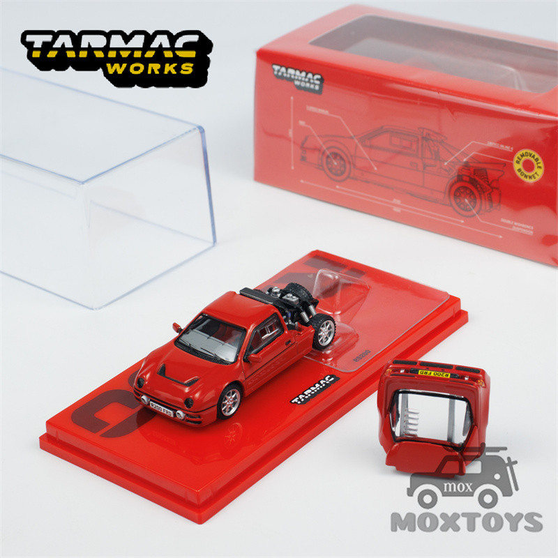 Tarmac Works 1:64 RS200 紅色壓鑄模型車
