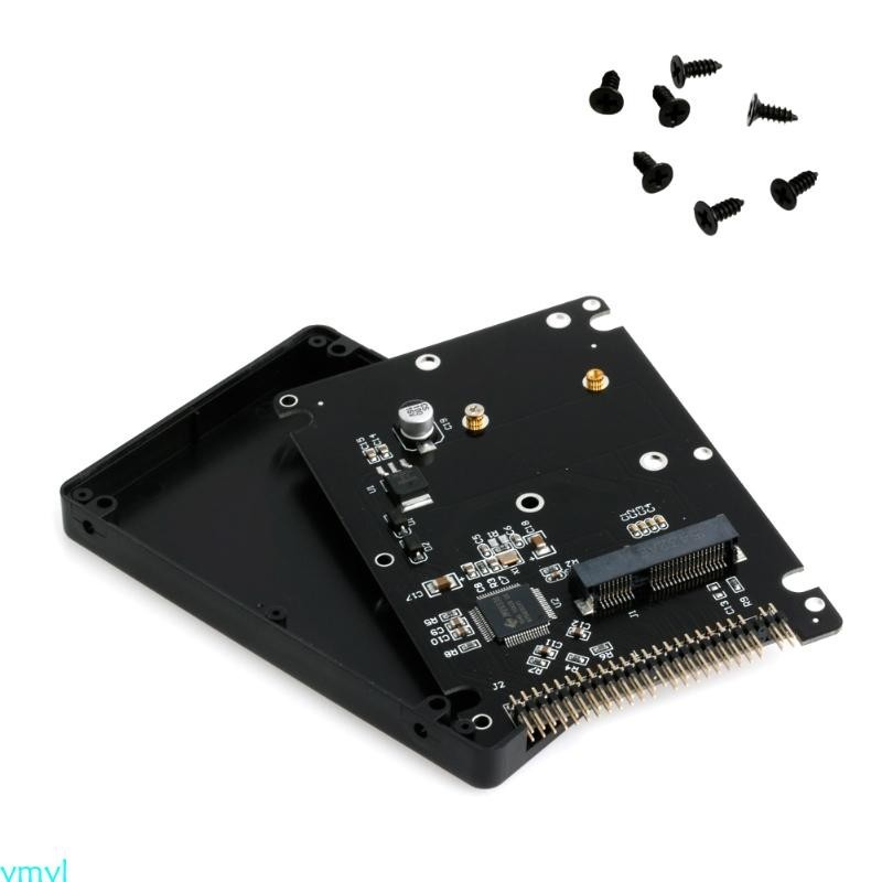Ymyl PCI-E mSATA SSD 轉換器轉 2 5 PATA IDE 接口 HDD 適配器卡帶外殼
