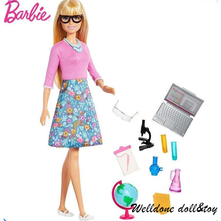 【現貨】芭比(Barbie)【新品】芭比娃娃玩具套裝禮盒小小科學家GJC23 YMLO