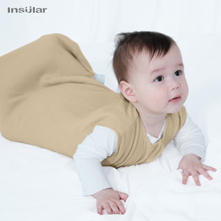 Insular Baby 夏季平紋細布無袖睡袋嬰兒可穿戴毛毯柔軟背心棉睡袋睡衣睡衣適合幼兒