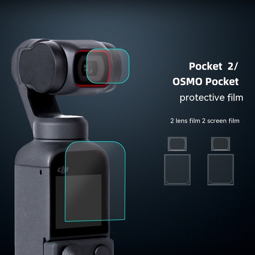 Sunnylife適用於DJI OSMO POCKET 2保護膜OSMO Pocket相機貼膜配件