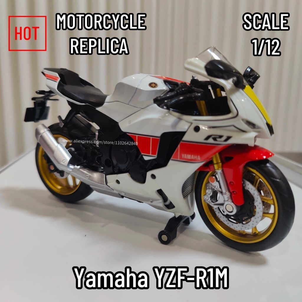 山葉 現貨免費送貨 1:12 雅馬哈 YZF-R1M 複製品摩托車模型 Motor Rider 紀念品 Mini Mot
