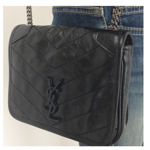 全新正品 SAINT LAURENT YSL_ 583103 Niki 鏈條錢包 WOC 鏈條包雜物包 NV5P