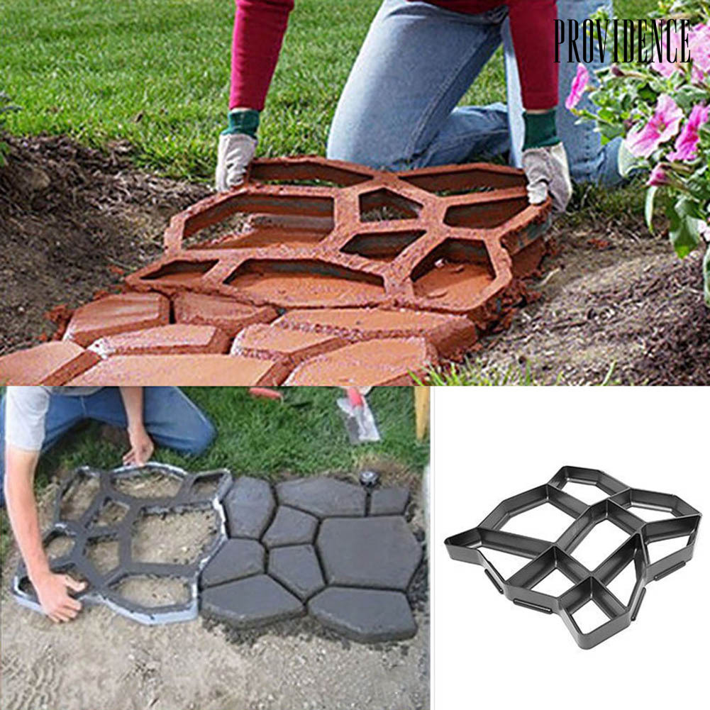 [陽光家居]DIY個性地坪模具 花園鋪路模具 塑膠地坪模具 鵝卵形 35cm/50cm/43cm