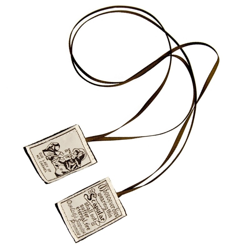 Ec Brown Scapular Of Our Lady Of Our Lady Of Carmel 靈修服裝天主教項