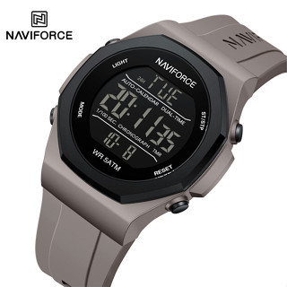 Naviforce 軍事男士運動多功能數字防水時鐘學生電子手錶男士