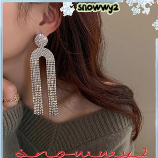 SNOWWY2流蘇耳環,流蘇優雅水晶流蘇耳環,熱銷水鑽耳環配件性感