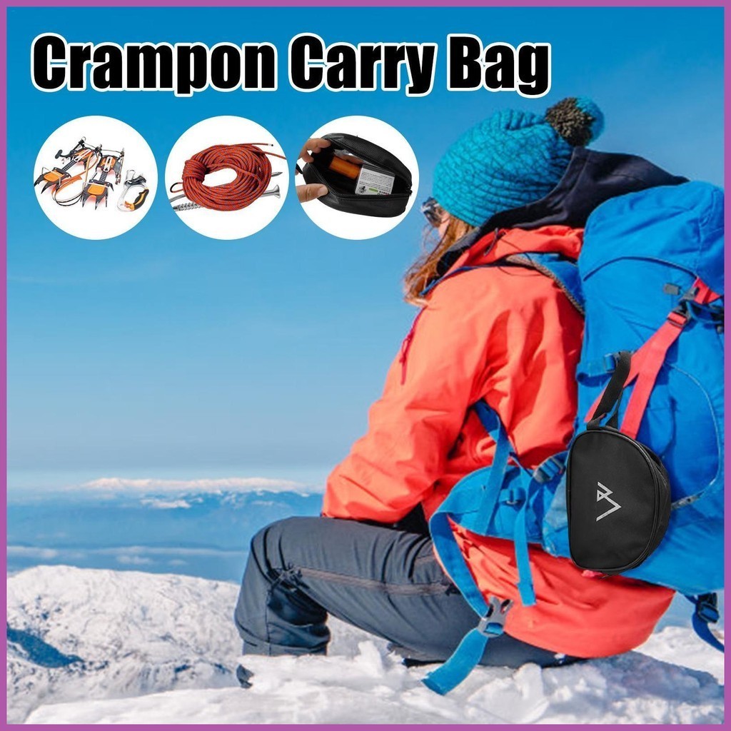 冰爪儲物袋收納袋手提袋適用於冰爪 600D 牛津布戶外儲物工具,適用於露營 ksiduegtw