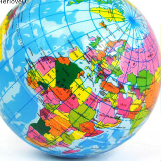 Herlove Earth Globe 應力消除彈力泡沫球兒童世界地圖集地理地圖 TW