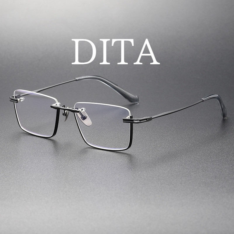 【Ti鈦眼鏡】純鈦眼鏡框 Dita新款半框眼鏡 DTX-416同款爆款商務可配近視墨鏡