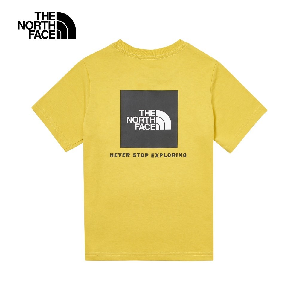 The North Face北面兒童黃色純棉品牌LOGO印花短袖T恤｜899EQOA