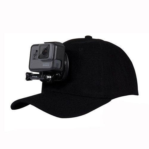 帽子insta360運動相機頭戴鴨舌帽騎行釣魚豎拍配件適配GoPro10/9/8/7，第一視角拍攝頻道直播