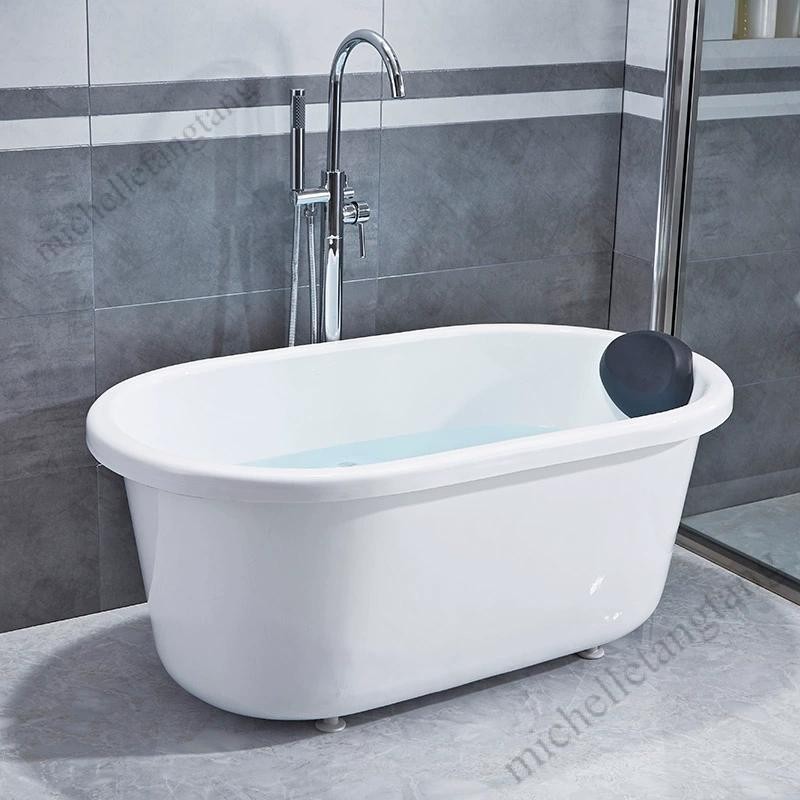 免運網紅家用亞克力成人獨立式小戶型雙層保溫衛浴1.7米浴缸酒店浴盆