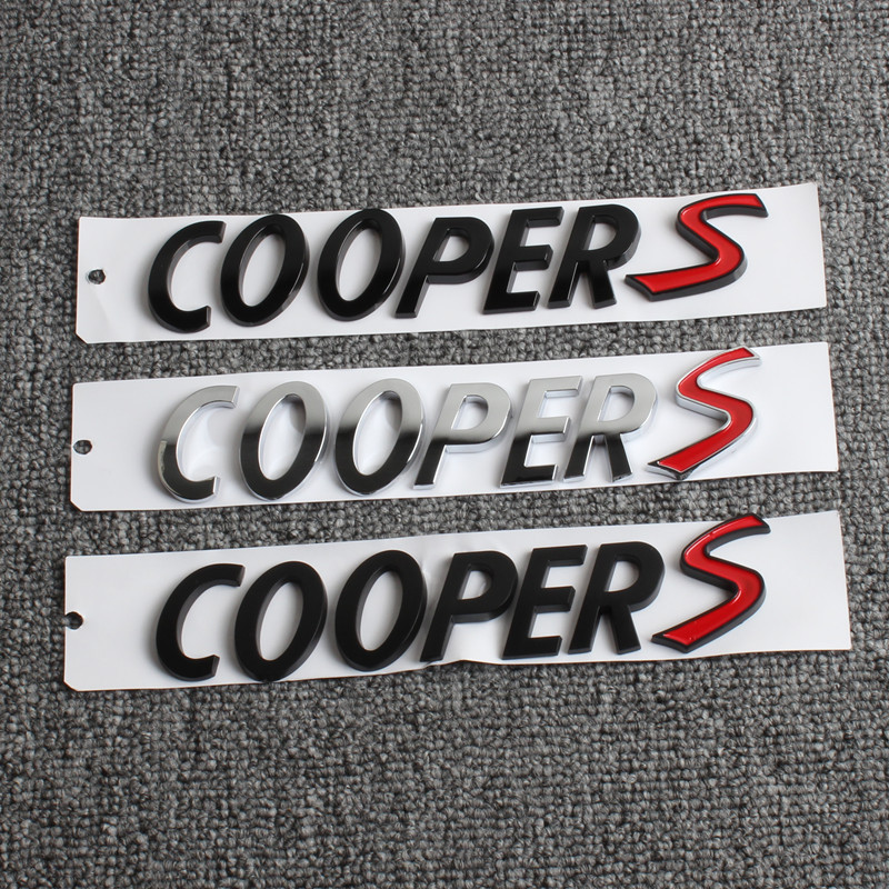 適用於寶馬迷你MINI車標車貼COOPER S後尾標英文字母貼裝飾標改裝