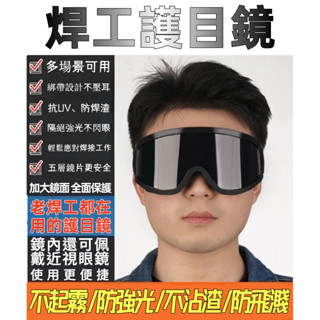可戴近視鏡 焊工眼鏡 抗UV眼鏡 焊接工作眼鏡 焊接眼鏡 護目鏡 焊工防護 氬焊 焊接 電焊眼鏡 防飛濺/刺眼