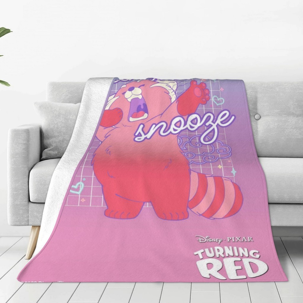 轉動紅色超柔軟微絨毛毯保暖毯大號床沙發飛機平板床上用品