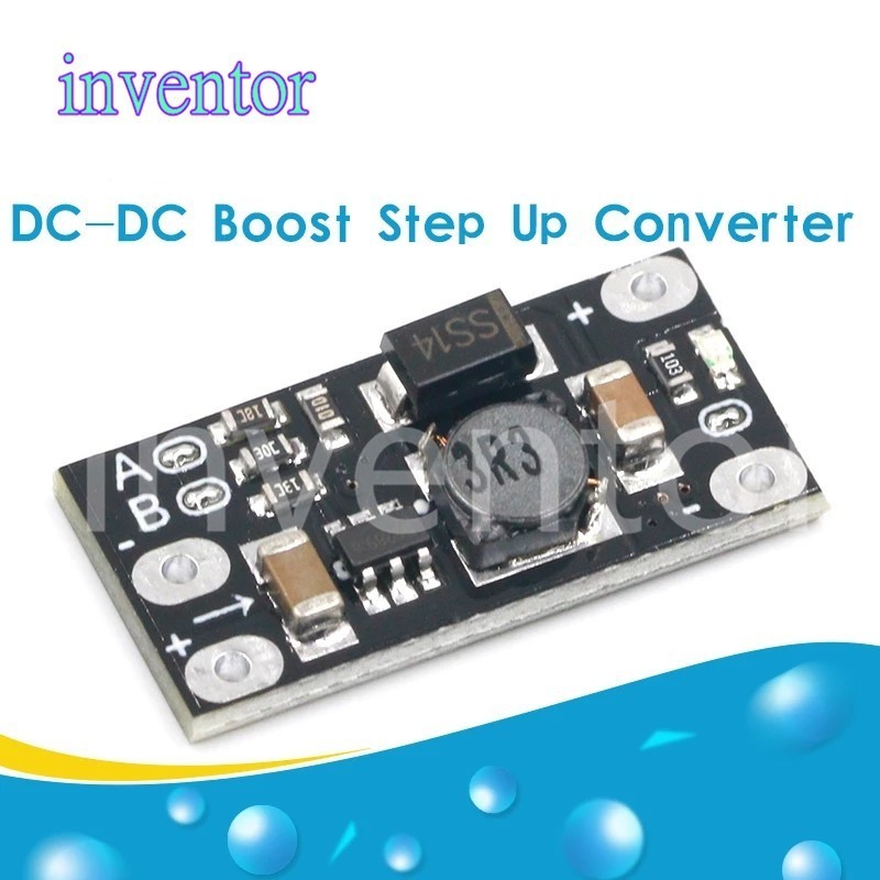 迷你 DC-DC 升壓轉換器 3V 3.2V 3.3V 3.7V 5V 9V 至 12V 穩壓器 PCB 板模塊可設置