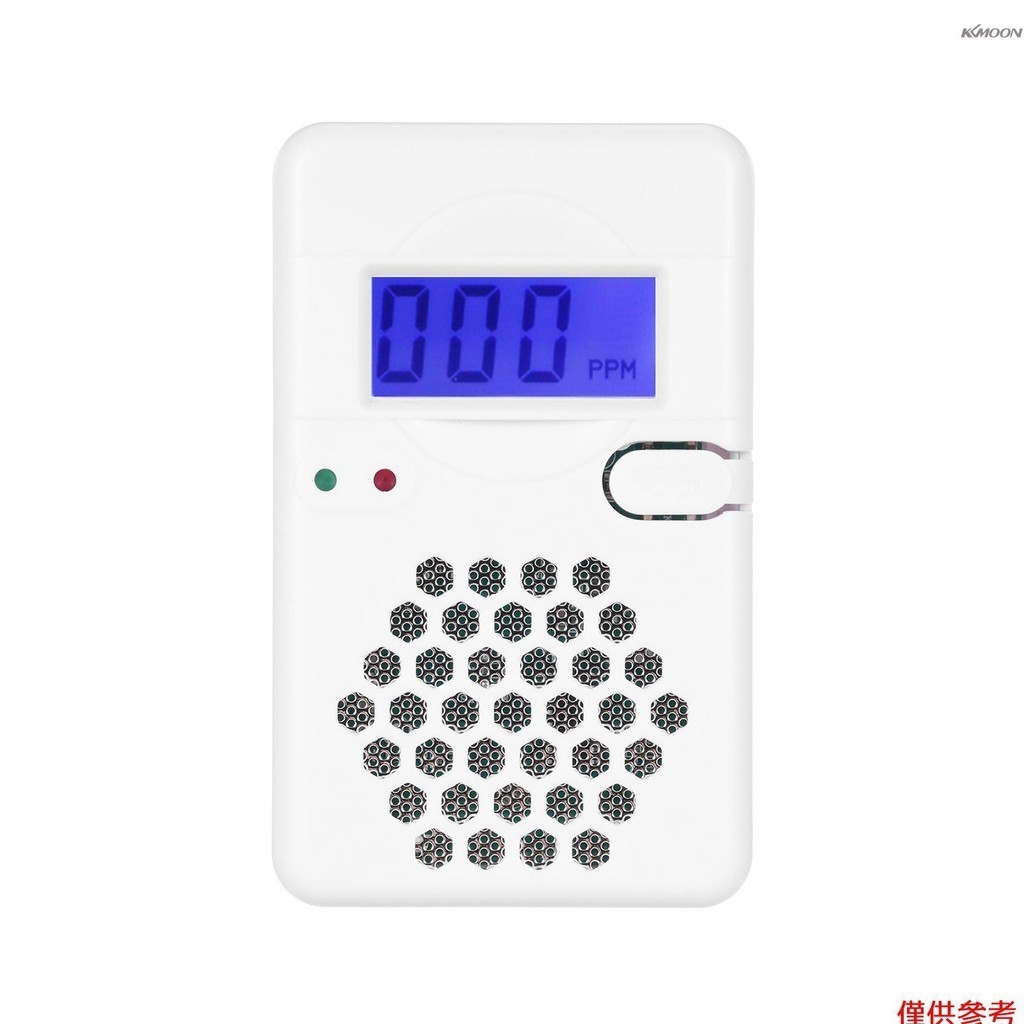 迷你一氧化碳探測器報警器,帶數字 LCD 顯示屏和聲音報警器 CO 探測器報警器測試復位按鈕低電池指示燈,適用於家庭辦公