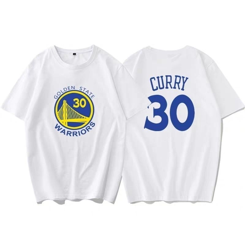現貨 NBA湖人詹姆斯歐文科比勇士庫裡哈登籃球衣服寬鬆運動短袖T恤男女