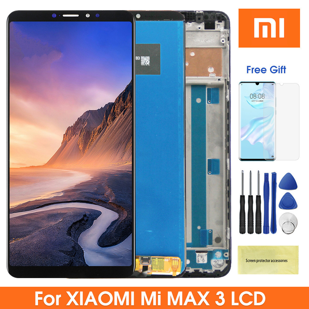 XIAOMI 6.9" Max 3 顯示屏,適用於小米 Max 3 Mi Max 3 Max 3 M1804E4A LC