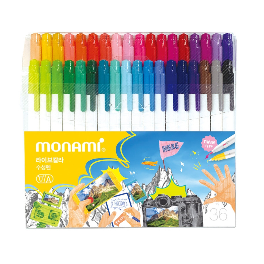 Monami New Live Color 36 colors / Water Based Pen 新款活色水性筆