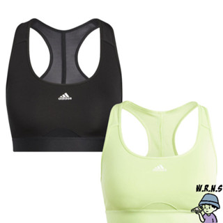 Adidas 女裝 運動內衣 中度支撐 排汗 可拆式胸墊 黑/綠HC7489/IK0165
