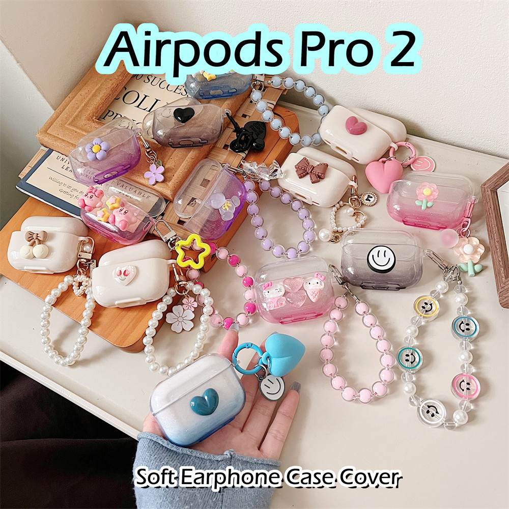 現貨! 適用於 Airpods Pro 2 Case DIY 黑線笑臉軟矽膠耳機套外殼保護套