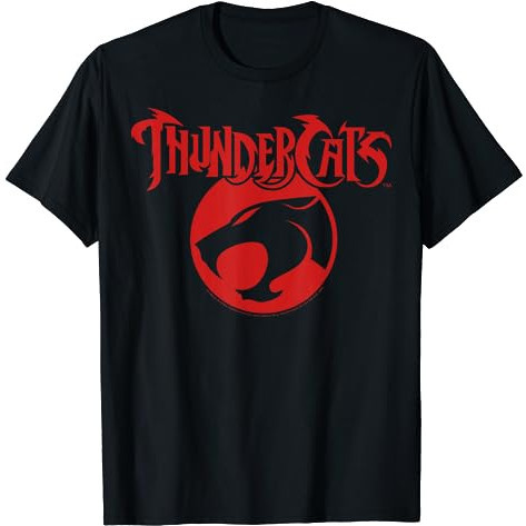 動畫Thundercats 霹靂貓（虎威戰士）圖案印花男士百分百純棉圓領短袖T恤上衣