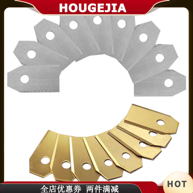 Houg 30 件割草機刀片更換帶螺絲,適用於 Husqvarna Autopower(35x18x0.75 毫米)