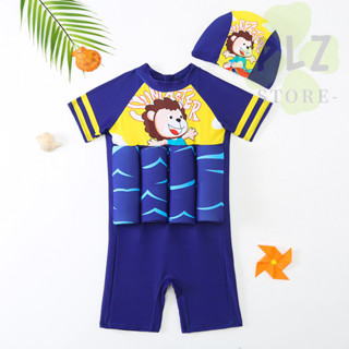 [男童] 短袖連身泳衣兒童新款男童浮力兒童幼兒泳衣兒童寶寶