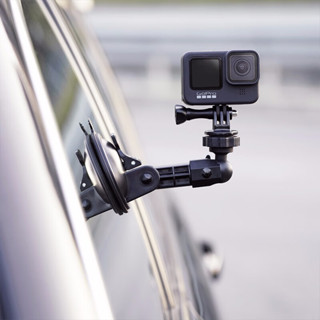 MAXCAM適用於dji大疆Action2靈眸運動相機gopro10狗9hero8 7汽車吸盤玻璃固定車用手機支架360