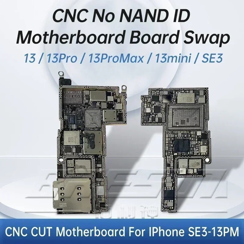 Cnc CUT主板適用於手機13 Pro max 4G 5G邏輯板拋光CPU AP射頻板手機13迷你開關CPU基帶交換