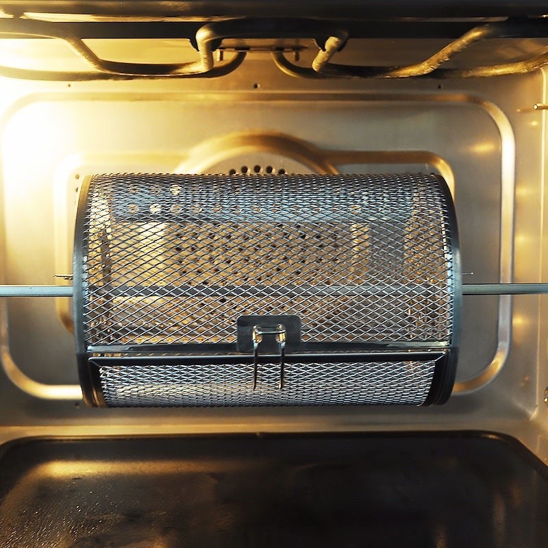 不鏽鋼烤籠電烤箱通用旋轉烤花生板栗堅果乾咖啡豆轉籠烘乾工具